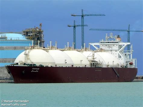 Vessel details for: DUKHAN (LNG Tanker) - IMO 9265500, MMSI 636012400 ...