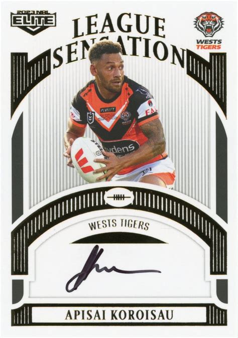 2023 NRL Elite White League Sensations Signature LSW17 Apisai