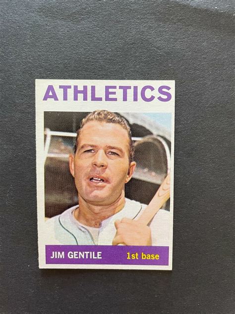 Jim Gentile Topps Baseball Card Kansas City Athletics Ebay