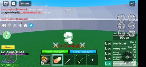 Pvp with dough mobile vs top pc : r/bloxfruits