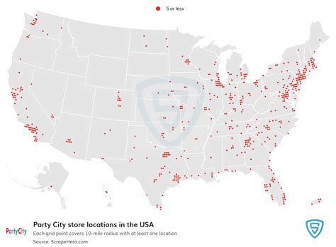 List of all Party City store locations in the USA - ScrapeHero Data Store