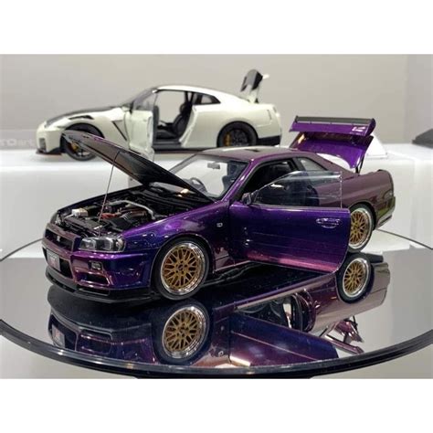 Autoart 77403 1 18 Scale NISSAN SKYLINE GT R R34 V SPEC II W BBS LM