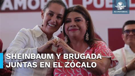 Clara Brugada Anuncia Su Cierre De Campa A En El Z Calo Capitalino