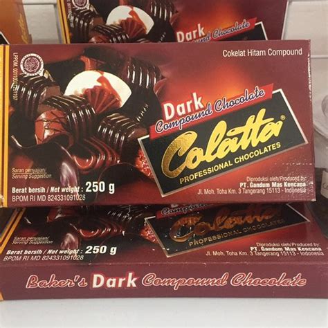 Colatta Dark Chocolate Compound Gr Shopee Malaysia