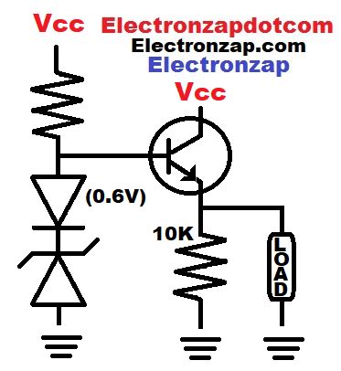 Quick Zener Diode Improved By NPN BJT Emitter Follower Circuit 2N3904