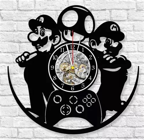 Reloj Corte Laser Super Mario Bros Consola Personajes