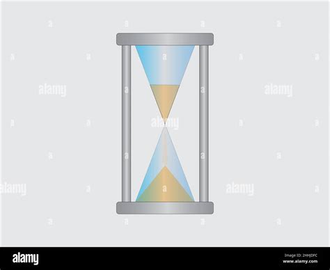 Vector Graphics On Which The Hourglass Is Visible The 3d Effect Was Achieved Through The Use Of