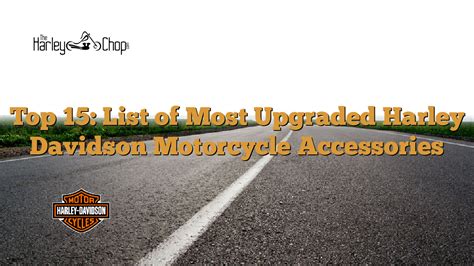 Top 15: List of Most Upgraded Harley Davidson Motorcycle Accessories ...