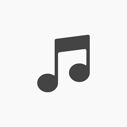 Black Music Notes Icon Vector Stock Illustration - Download Image Now ...