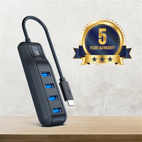 4 Port Usb 32 Gen1 Usb 30 Hub Type C Ewent Eminent