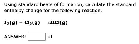 Solved The Standard Heat Of Formation For Baos Is −554