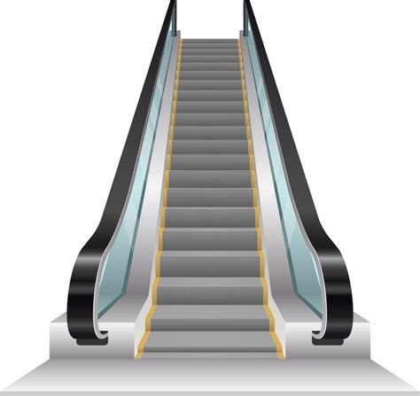 Escalator Vector Illustration Isolated On White Background Png