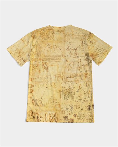 Leonardo Da Vinci Sketch Camisa De Hombre Camisa Da Vinci Dibujo Da