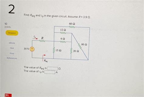 Solved Find Req and io in the given circuit Assume R 3 9Ω Chegg