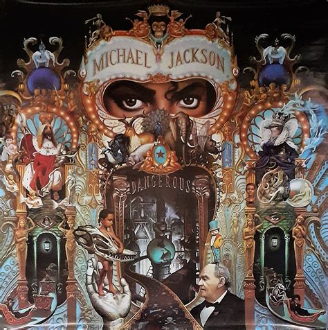 Original 1991 Michael Jackson Dangerous Double Sided Promotional Poster ...