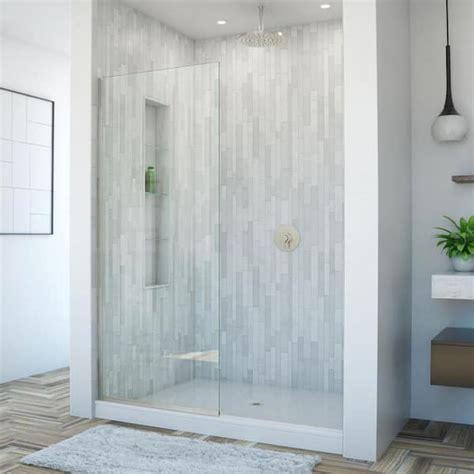 Dreamline Linea In X In Semi Frameless Fixed Shower Screen In