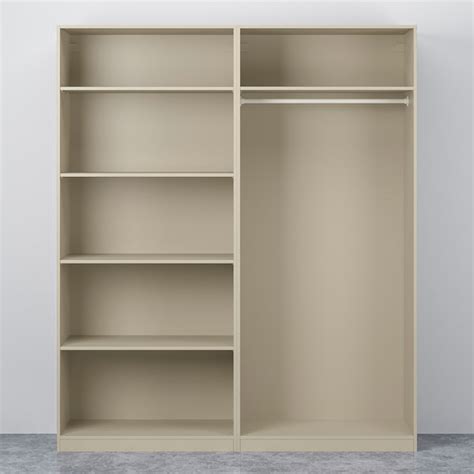 Pax Hasvik Wardrobe Grey Beigegrey Beige 200x66x236 Cm Ikea