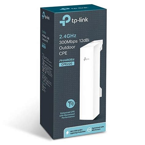 2.4~2.483GHz TP-Link 2.4GHz 300Mbps 12dBi Outdoor CPE220 at ₹ 2700 ...