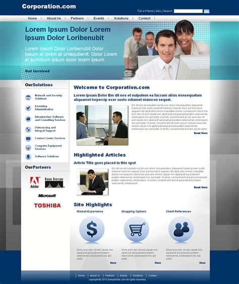 Corporative Website I Dreamweaver Templates