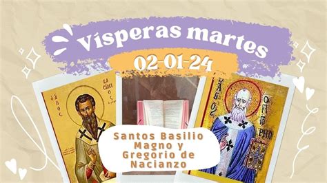 V Speras Hoy Martes De Enero San Basilio Magno Y Gregorio De