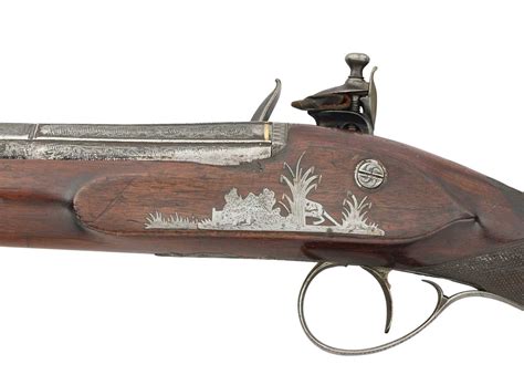 Lot 410 An Unusual 34 Bore Flintlock Sporting Gun By