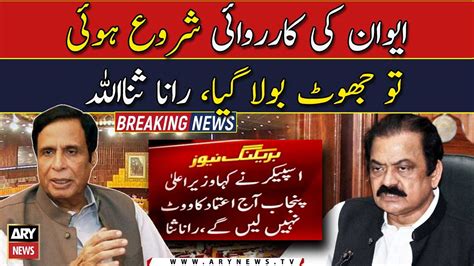 Cm Pervaiz Elahis Trust Vote Is Unconstitutional Claims Rana