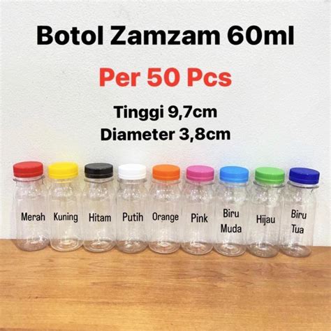 Jual Botol Zam Zam 60ml Botol Zamzam 60ml Shopee Indonesia