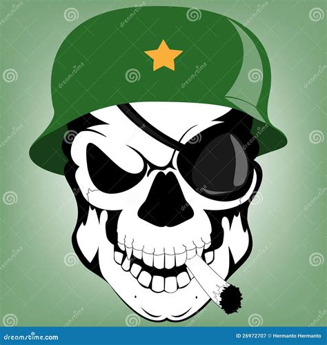 Skull soldier stock vector. Illustration of color, piracy - 26972707