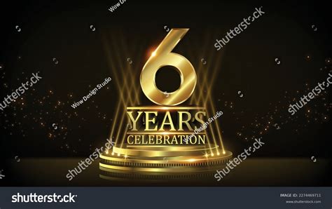 Years Celebration Golden Jubilee Award Stock Vector Royalty Free