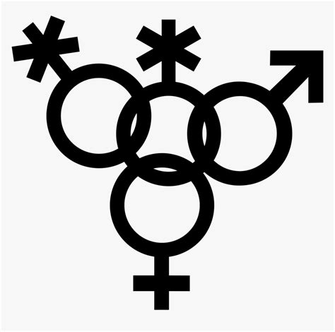 Nonbinary Symbol Interlocked With Nonbinary Venus Gender Symbol Icon Non Binary Hd Png