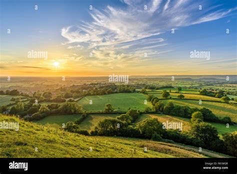 Somerset Levels England Stock Photo Alamy