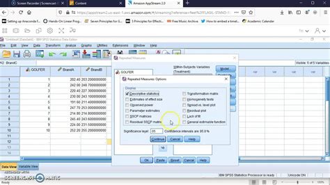 Performing Repeated Measure ANOVA Test Using SPSS 26 YouTube