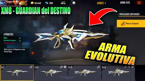 LLEGÓ NUEVA ARMA EVOLUTIVA XM8 LEGENDARIA en FREE FIRE NUEVAS SKINS