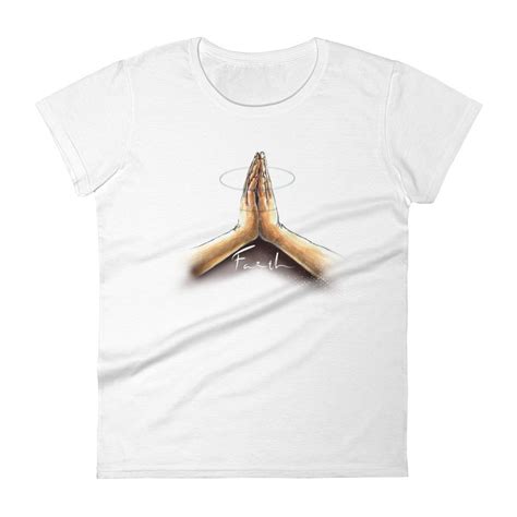 Praying Hands Womens Faith T Shirt Praying Hands Shirts Women