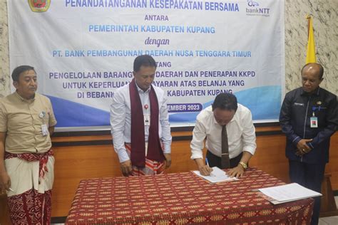 Pemkab Kupang Dan Bank NTT Teken MoU Timex Kupang