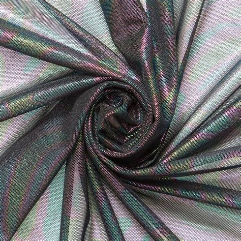 Tie Dye Power Mesh Fabric Black Sheer Stretch By The Yard