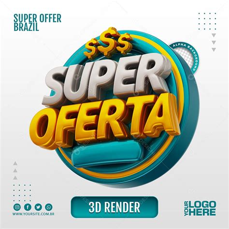 Selo 3d Para Composição Super Ofertas Psd [download] Designi