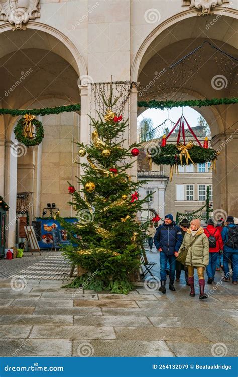 Christmas Market In Salzburg Austria Editorial Stock Image Image Of