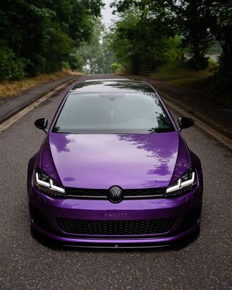 Stylish Purple Golf 7 Gti