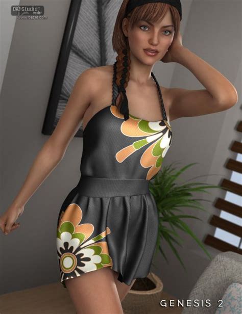 Seana Dress For Genesis 2 Females 3d Models For Daz Studio And Poser