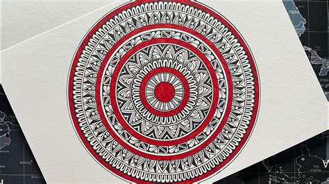 Circle Mandala Art Easy Full Page Circle Mandala How To Draw A