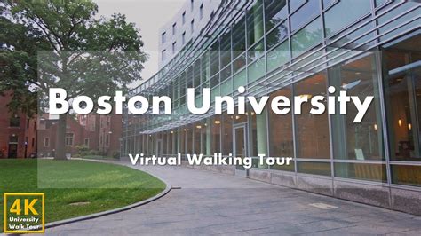 Boston University Fenway Campus Virtual Walking Tour 4k 60fps