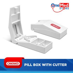 Jual Pill Box Kotak Tempat Penyimpanan Obat Pill Cutter Pemotong Obat