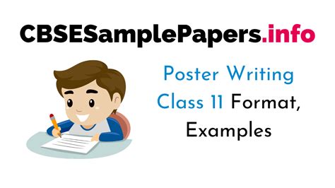 Poster Writing Class 11 Format Examples Cbse Sample Papers