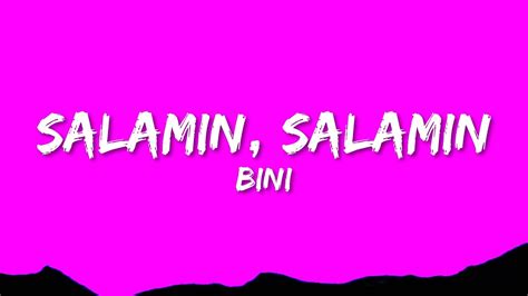 BINI - Salamin, Salamin (Lyrics) Chords - Chordify