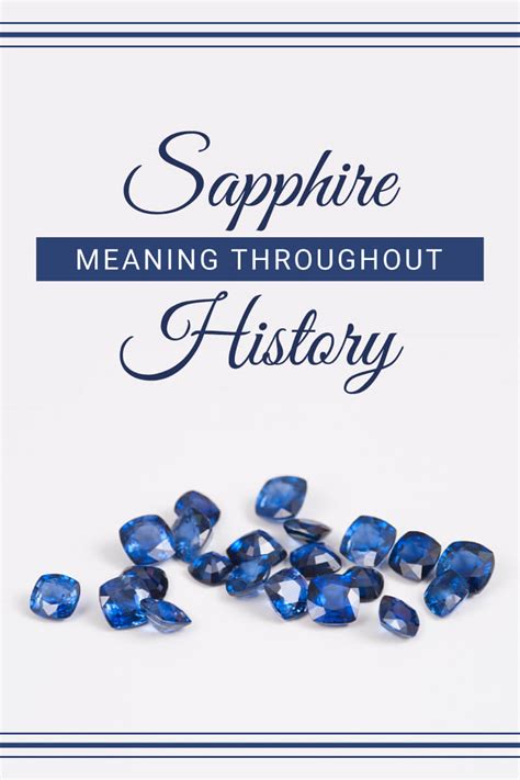 A Look At Sapphire Stone Meaning Throughout History | Chroma Gems & Co