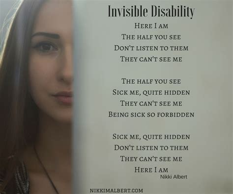 Hidden Invisible Disability | Invisible disability, Invisible illness ...