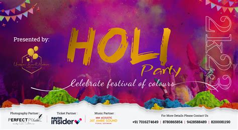 Holi Party 2023 Celebrate Festival Of Colors Holi 2023