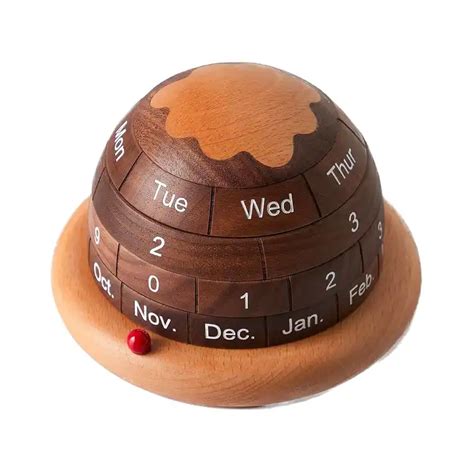 Wooden Desktop Calendar Cubicle Decor Office Desk Block Calendar For