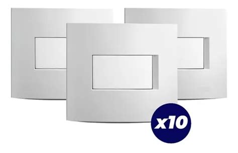 Pack X Tapa Mignon Rectangular Modulo Llave Luz Universal